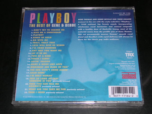 画像: GENE & DEBBE - PLAYBOY  THE BEST OF  / 2006 US SEALED CD 