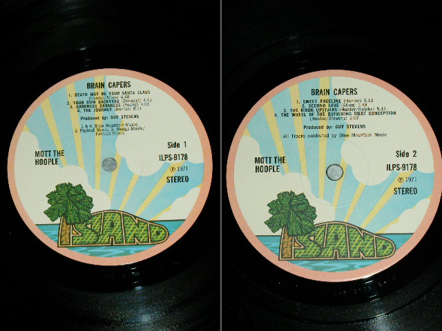 画像: MOTT THE HOOPLE  - BRAIN CAPERS ( MINT-/MINT : With MASK & Inner Sleeve ) / 1971 UK ORIGINAL 1st Press  "PINK RIM " Label Used LP
