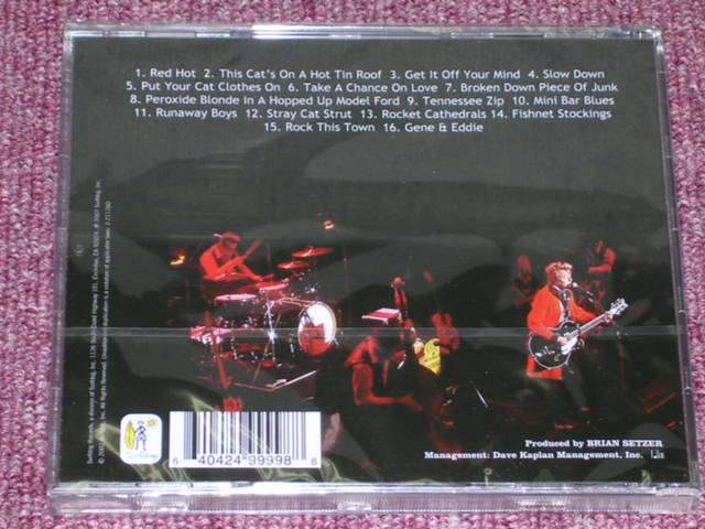 画像: BRIAN SETZER ( of STRAY CATS ) AND THE NASHVILLAINS - RED HOT&LIVE! / 2007 US SEALED CD  