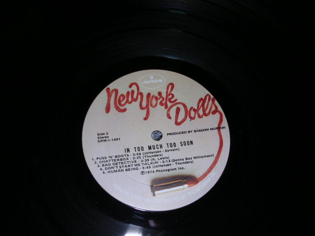 画像: NEW YORK DOLLS - TOO MUCH TOO SOON  / 1974 US ORIGINAL CUSTOM LABEL LP 