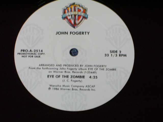 画像: JOHN FOGERTY ( CCR ) - EYE OF THE ZOMBIE / 1986  US PROMO ONLY ORIGINAL 12"