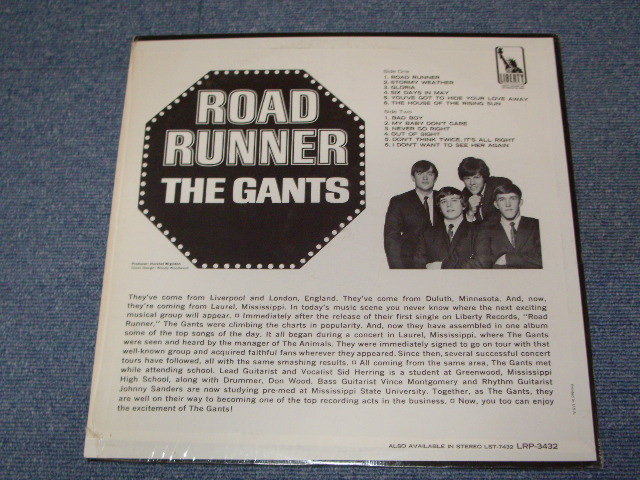 画像: THE GANTS - ROAD RUNNER / 1965 US ORIGINAL MONO LP 