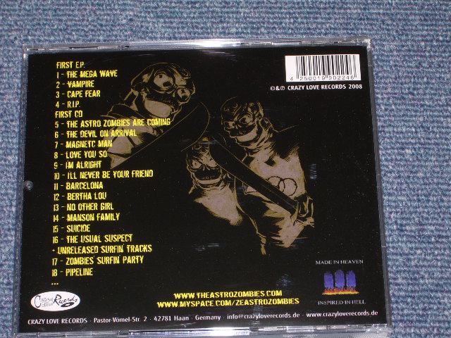 画像: THE ASTRO ZOMBIES - EARLY YEARS 1996-2000 FIRST EP & FIRST ALBUM / 2008 GERMAN BRAND NEW CD  