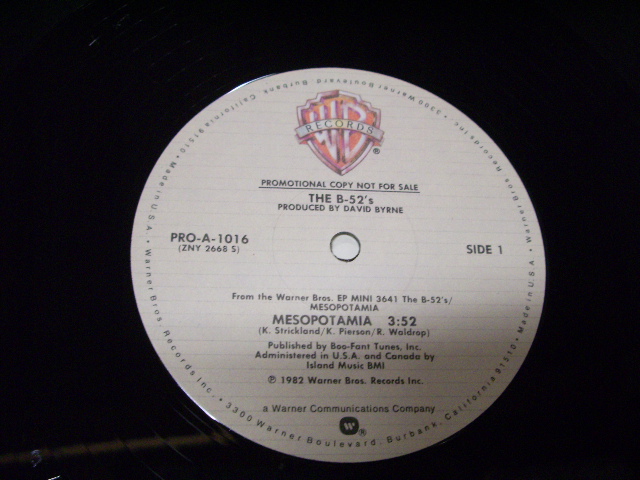 画像: THE B-52'S - MESOPOTAMIA  / 1982 US ORIGINAL PROMO ONLY 12inch