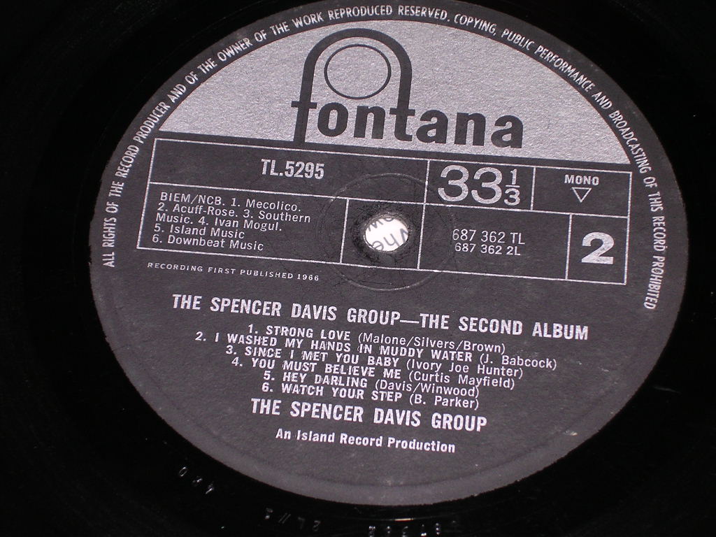 画像: SPENCER DAVIS GROUP - THE SECOND ALBUM (Exz++/Ex++) / 1966 UK ENGLAND ORIGINAL MONO Used LP