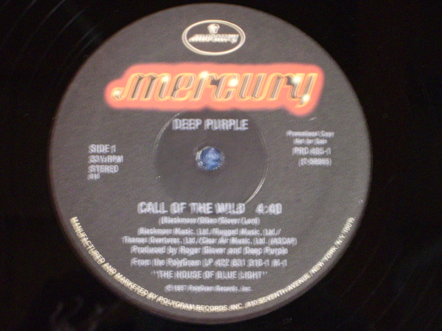 画像: DEEP PURPLE - CALL OF THE WILD  / 1987 US ORIGINAL PROMO ONLY 12inch