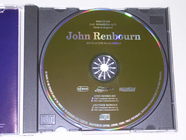 画像: JOHN RENBOURN - JOHN RENBOURN + ANOTHER MONDAY ( 2 in 1 ) /1996 UK used CD 