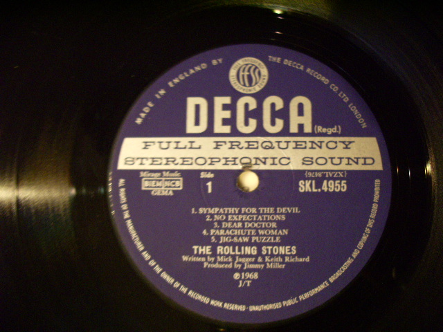 画像: ROLLING STONES - BEGGAR'S BANQUET /  1968 UK ORIGINAL Unboxed DEECA  STEREO LP 