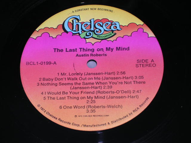 画像: AUSTIN ROBERTS - THE LAST THINGS ON MY MIND / 1973 US ORIGINAL Promo LP