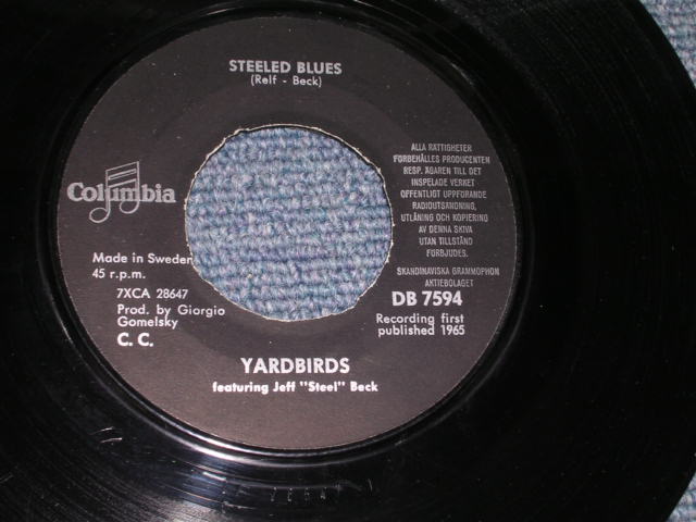 画像: YARDBIRDS - HEART FULL OF SOUL  / 1965 SWEDEN ORIGINAL 7"Single With PICTURE SLEEVE