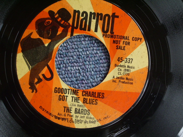 画像: THE BARDS - GOODTIME CHARLES GOT THE BLUES  ( PROMO )  / 1969  US ORIGINAL 7"SINGLE