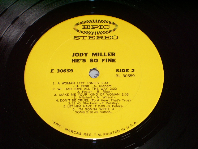 画像: JODY MILLER - HE'S SO FINE /1971  US ORIGINAL LP 