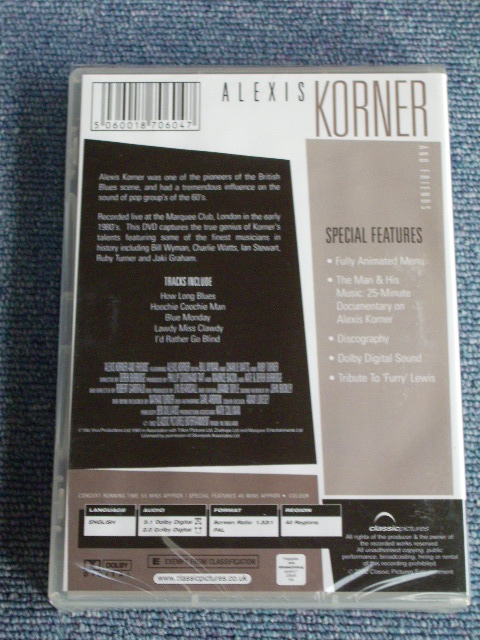 画像: ALEXIS KORNER - SPECIAL FEATURERS / 2002 EUROPE Brand New Sealed DVD   PAL SYSTEM  