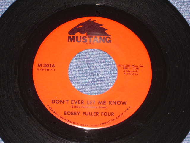 画像: BOBBY FULLER FOUR - LOVE'S MADE A FOOL OF YOU ( BUDDY HOLLY'S SONG ) / 1966 US ORIGINAL  7"Single With 