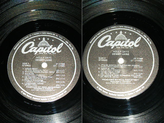 画像: DENNY LAINE - HOLLY DAYS ( Produced by PAUL McCARTNEY of THE BEATLES )  / 1976 US ORIGINAL Used LP