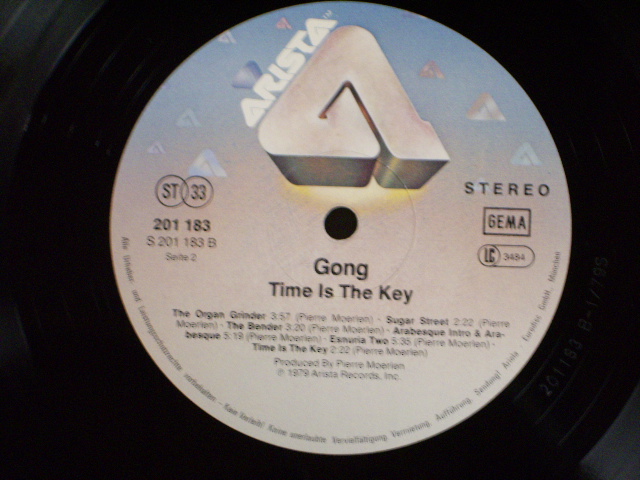 画像: GONG - TIME IS THE KEY / 1979 GERMAN  ORIGINAL LP 