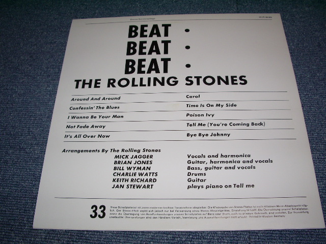 画像: ROLLING STONES - BEAT BEAT BEAT   / REISSUE/REPRO/BOOT 10"LP