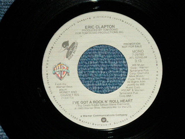 画像: ERIC CLAPTON - I'VE GOT A ROCK N' ROLL HEART ( Promo Only Same Flip MONO/STEREO ) / 1983 US ORIGINAL PROMO Only 7"Single