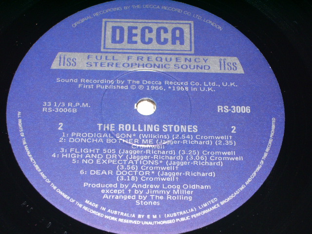 画像: ROLLING STONES - LIMITED EDITION COLLECTORS ITEM  / STEREO  AUSTRALIA ORIGINAL LP