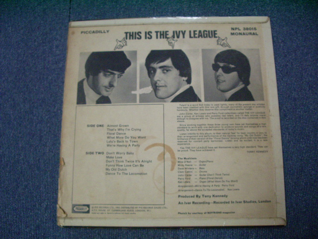 画像: THE IVY LEAGUE - THIS IS THE IVY LEAGUE /  1965 UK ORIGINAL Mono  LP
