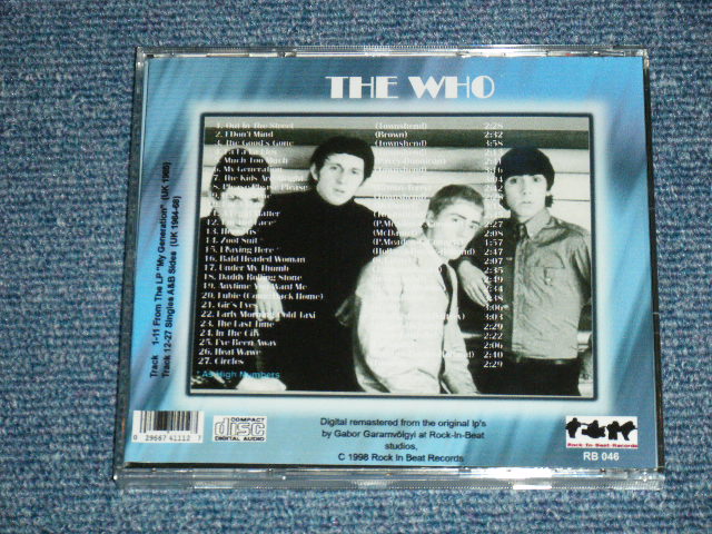 画像: THE WHO - NY GENERATION   and RARITIES ( Included HI-NUMBERS TAKES)  / GERMAN Brand New CD-R 