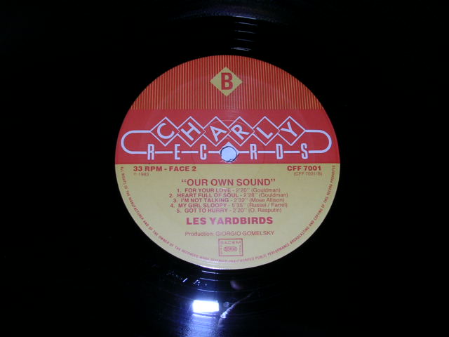 画像: THE YARDBIRDS - OUR OWN SOUND / 1983 FRANCE Reissue LP 
