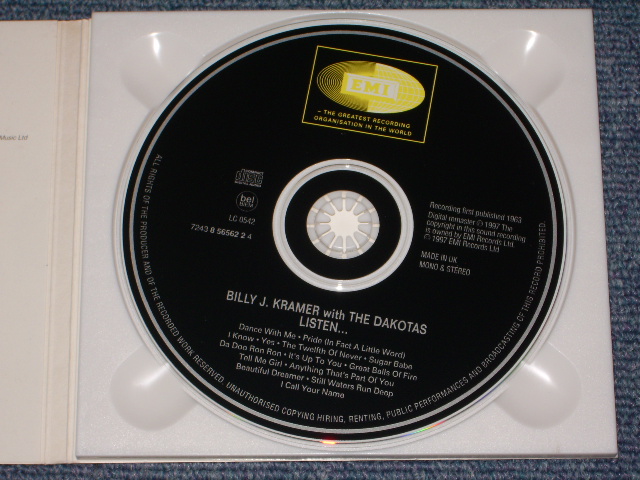 画像: BILLY J. KRAMER with THE DAKOTAS - LISTEN ...( 2in1 / MONO & STEREO ) / 1997  EU   Brand New Digi-Pack CD