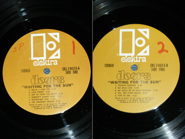 画像: THE DOORS - WAITING FOR THE SUN ( BROWN Label : Ex/Ex++ : Matrix Number : A-CTH/B-CTH-1 ) / 1968 US Original Used STEREO LP 