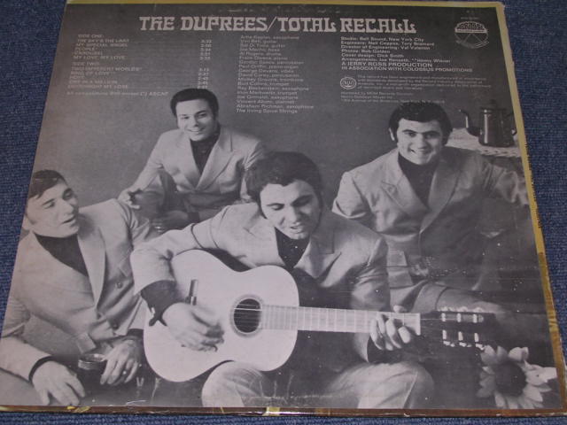 画像: DUPREES - TOTAL RECALL / 1968 US ORIGINAL PROMO STEREO LP 