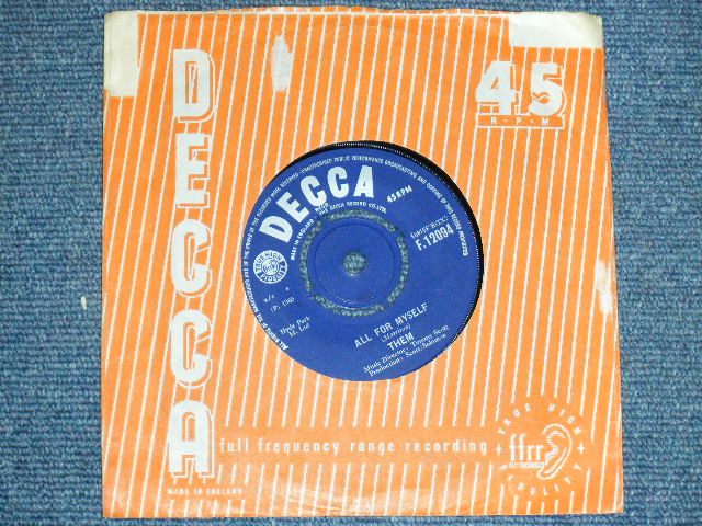 画像: THEM ( VAN MORRISION ) - HERE COMES THE NIGHT / 1965 UK ORIGINAL 7"Single