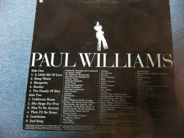 画像: PAUL WILLIAMS - A LITTLE BIT OF LOVE / 1974 US ORIGINAL WHITE LABEL PROMO Used LP 