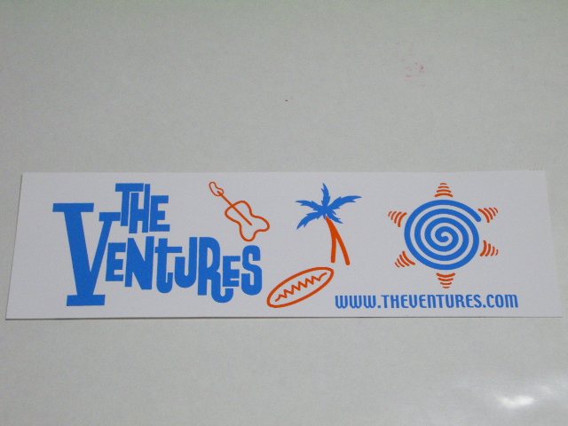 画像1: THE VENTURES STICKER  WHITE w/ SUN 1.6x10.6