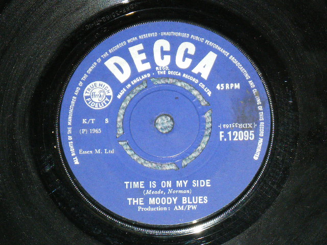 画像: THE MOODY BLUES - I DON'T WANT TO GO WITHOUT YOU  / 1965 UK ORIGINAL 7"Single