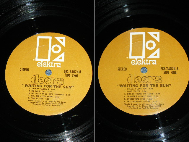 画像: THE DOORS - WAITING FOR THE SUN ( BROWN Label : Ex-/Ex- : Matrix Number : A-CTH/B-CTH-1 ) / 1968 US Original Used STEREO LP 