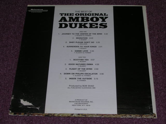 画像: AMBOY DUKES- THE BEST OF US ORIGINAL LP