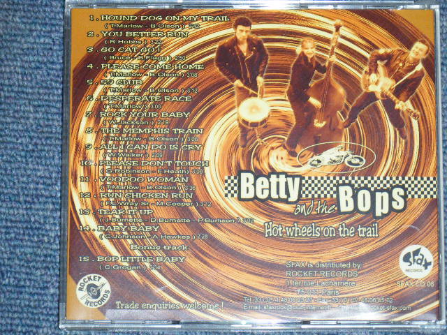画像: BETTY AND THE BOPS - HOT WHEELS ON THE TRAIL/ 2002 FRANCE ORIGINAL Brand New CD  