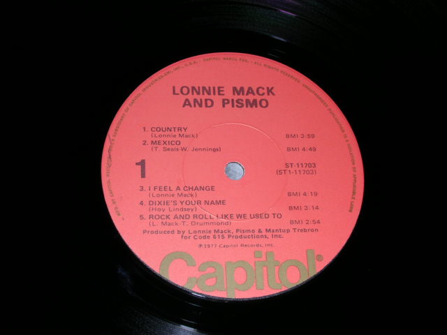 画像: LONNIE MACK AND PISMO - LONNIE MACK AND PISMO / 1977  US ORIGINAL LP 