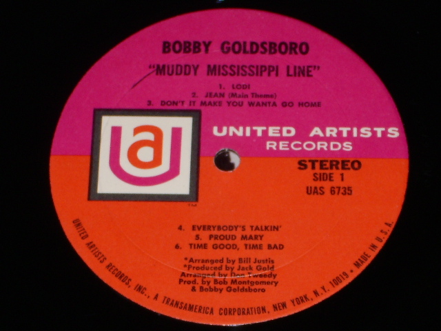 画像: BOBBY GOLDSBORO - MUDDY MISSISSIPPI LINE  /  1970 US ORIGINAL LP 