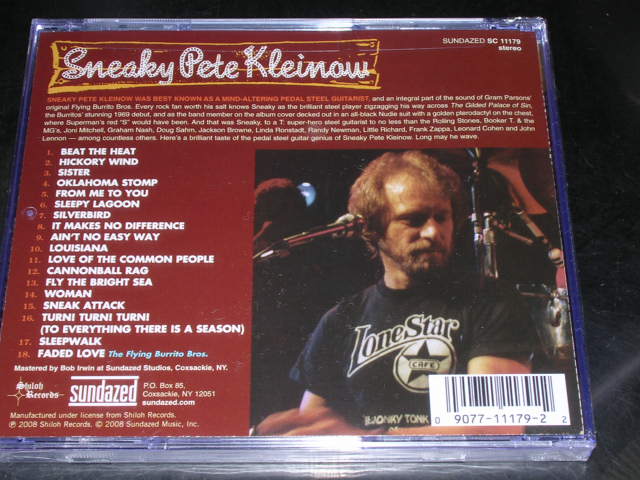 画像: SNEAKY PETE KLEINOW - THE SHILOH RECORDINGS ANTHOLOGY  / 2008 US SEALED CD 