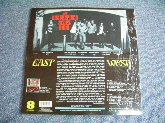 画像: BUTTERFIELD BLUES BAND - EAST WEST / 2001 US 180 glam HEAVY WEIGHT REISSUE SEALED LP