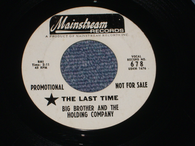 画像: BIG BROTHER AND THE HOLDING COMPANY ( With JANIS JOPLIN ) - COO COO   / 1968 US ORIGINAL White Label Promo 7"Single 