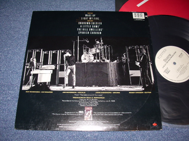 画像: THE DOORS - LIVE AT THE HOLLYWOOD BOWL / 1987 US ORIGINAL WHITE LABEL PROMO LP