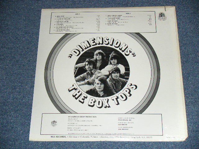 画像: THE BOX TOPS - DIMENSIONS  / 1969  US ORIGINAL Brand New SEALED  LP 