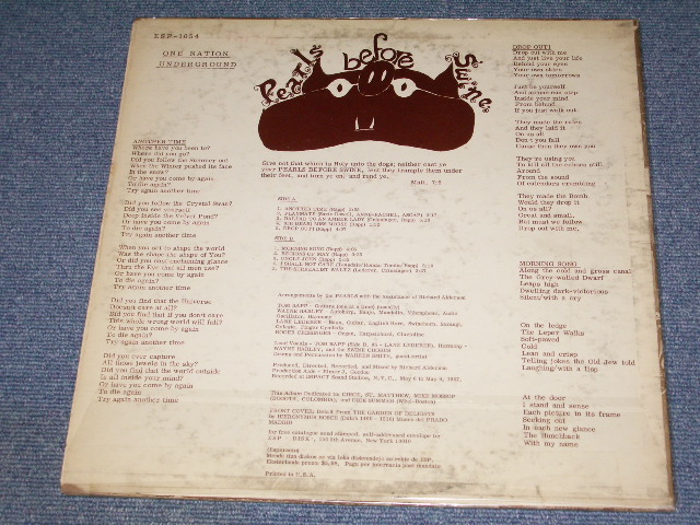 画像: PEARLS BEFORE SWINE - ONE NATION UNDERGROUND / 1967 US Original MONO  LP