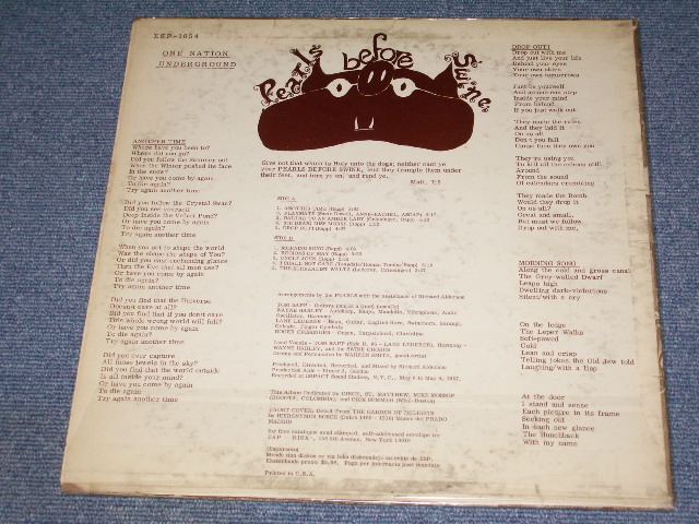 画像: PEARLS BEFORE SWINE - ONE NATION UNDERGROUND / 1967 US Original MONO  LP