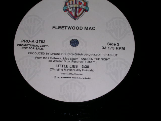 画像: FLEETWOOD MAC - LITTLE LIES / 1987 US PROMO ONLY 12" Single