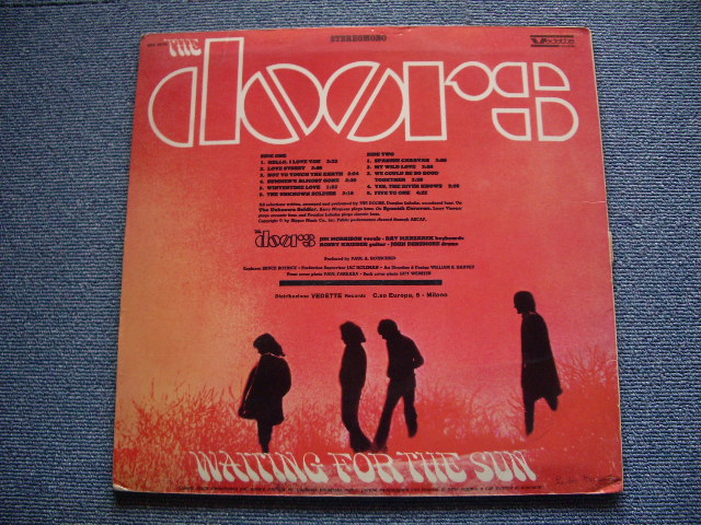 画像: THE DOORS - WAITING FOR THE SUN   / 1968 ITALY ORIGINAL STEREOMONO LP 
