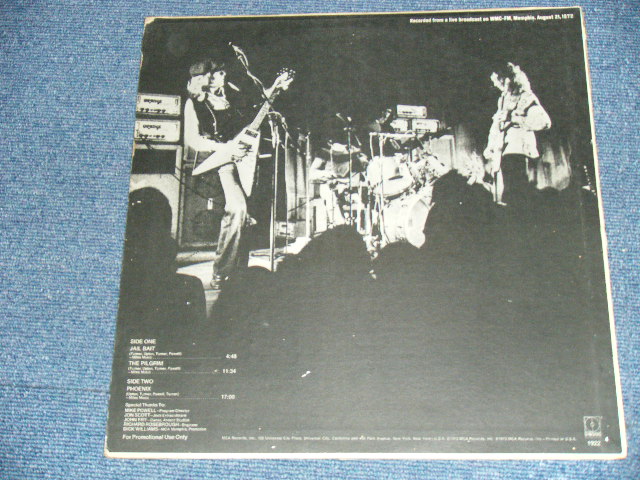 画像: WISHBONE ASH - LIVE FROM MEMPHIS / 1972 US  ORIGINAL PROMO ONLY LP