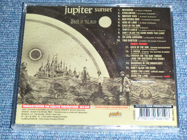 画像: JUPITER SUNSET - BACK IN THE SUN / 2008 FRANCE  Brand New SEALED CD 