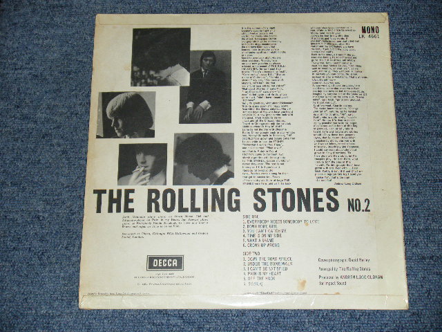 画像: ROLLING STONES - NO.2 ( "BLIND MAN "CREDIT on BACK COVER ; 1A / 1A: Ex++/Ex+ ) /  1964 UK ORIGINAL MONO LP 